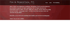 Desktop Screenshot of foxrob.com