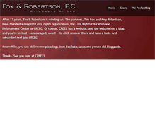 Tablet Screenshot of foxrob.com